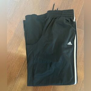 Adidas Women’s Black Pants with White Stripes